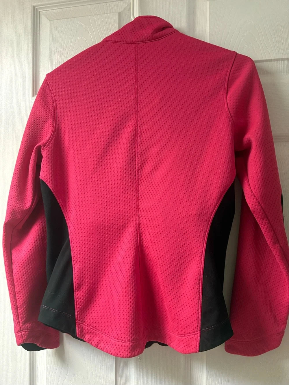 Nike Pink Full-Zip Golf Jacket with Black Accents